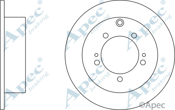 APEC BRAKING Тормозной диск DSK2354